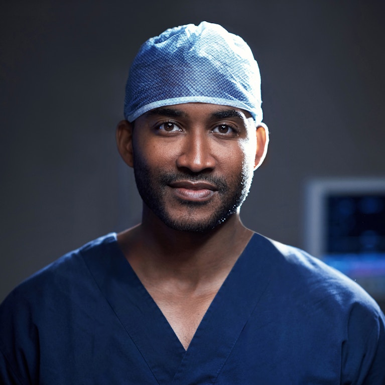 Surgeon in operating room