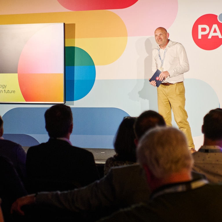 Frazer Bennett at PA's 2025 summer event