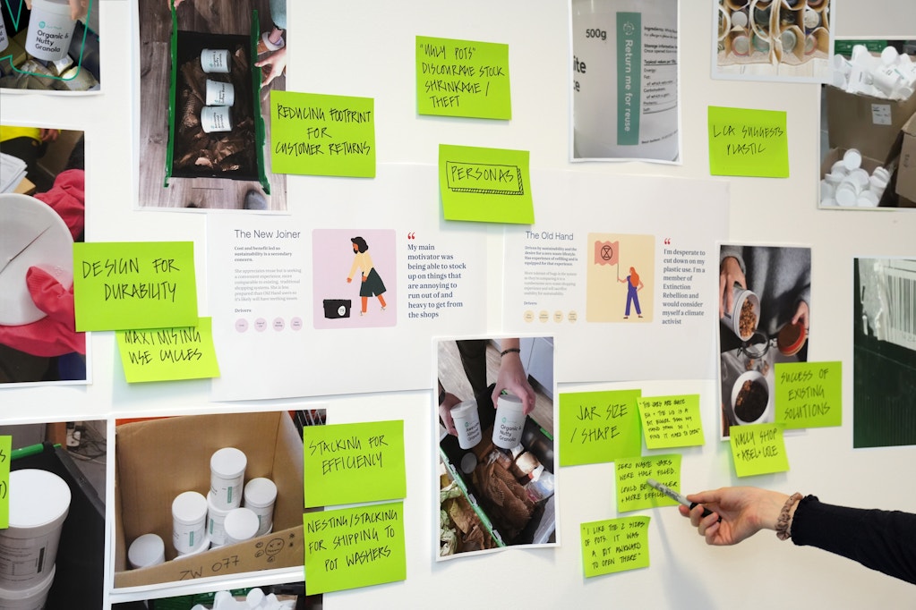 Dizzie design strategy whiteboard