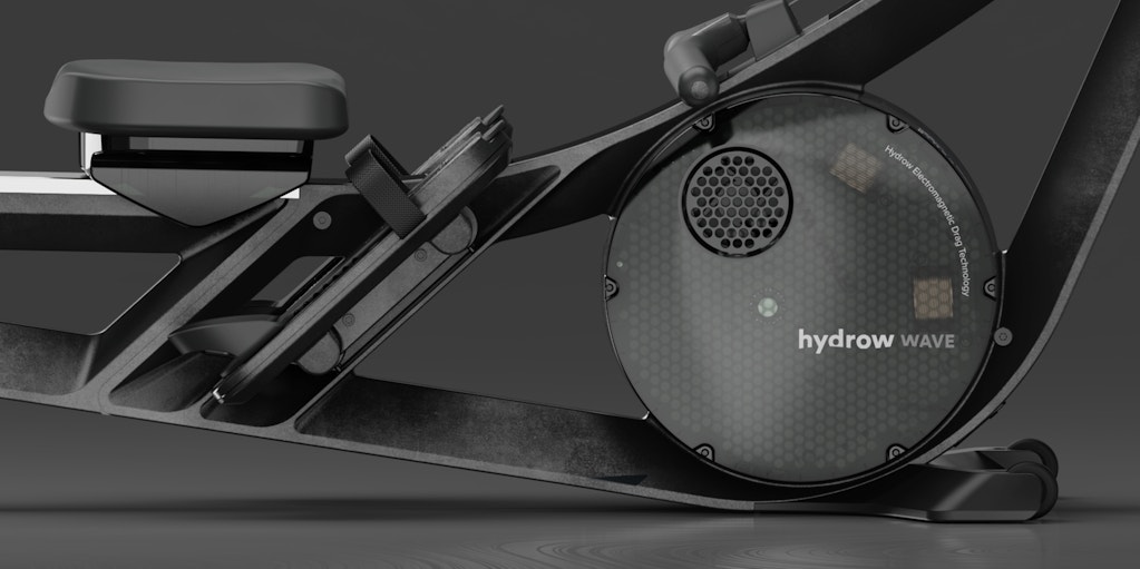 Rendering of the main resistance unit and seat of the Hydrow Wave