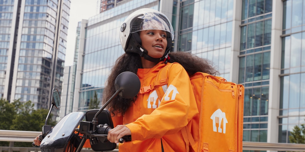 Just Eat Takeaway.com delivery driver