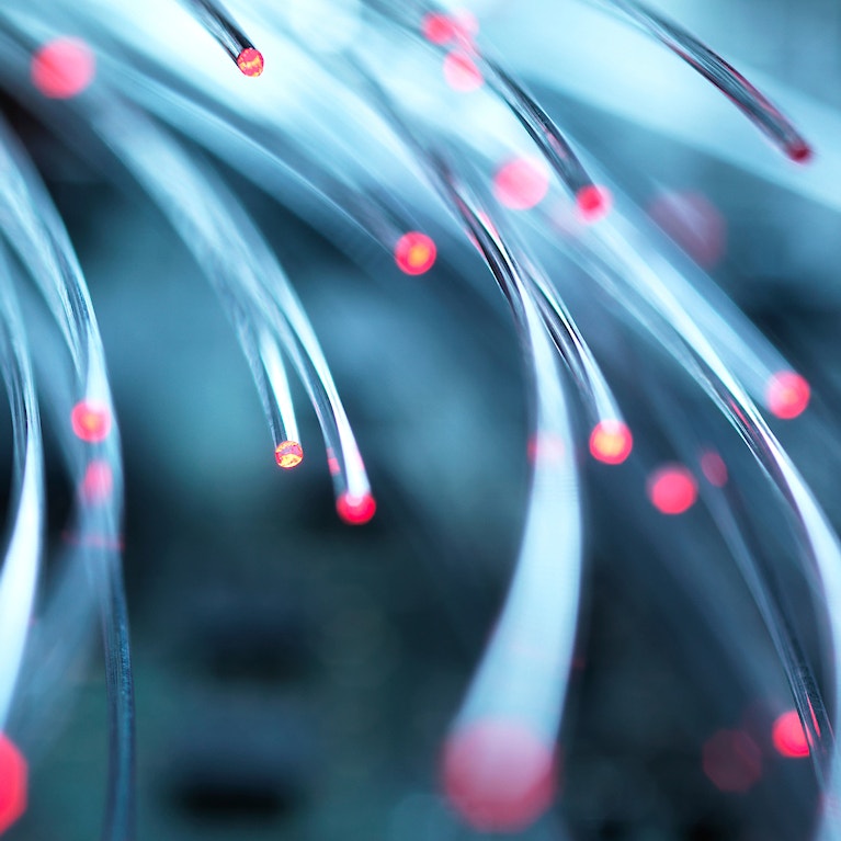 Quantum computer fiber optic wires