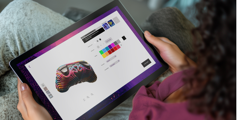 PA Consulting's Project Lattice gaming controller concept and AI personalisation