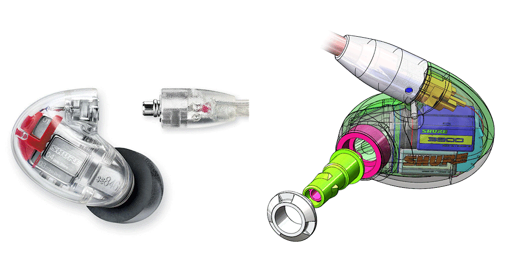 Shure SE Earphones designs and drawings
